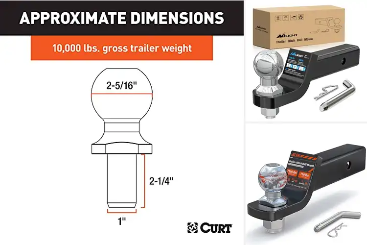 Detailed view of Best 2-5/16 Inch Ball Hitch: Top 10 Tested for Safe Towing