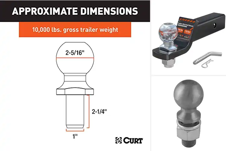 Detailed view of Best 2-5/16 Inch Ball: Tow with Confidence and Safety