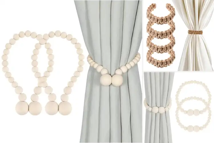 Detailed view of Best Boho Curtain Tiebacks