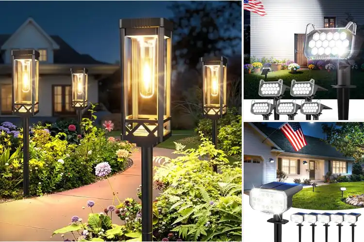 Detailed view of Best Brighter Solar Landscape Lights