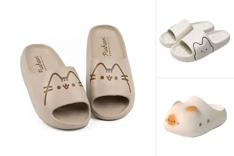 Detailed view of Best Cat Print Sandals: 10 Purr-fectly Comfy & Cute Picks