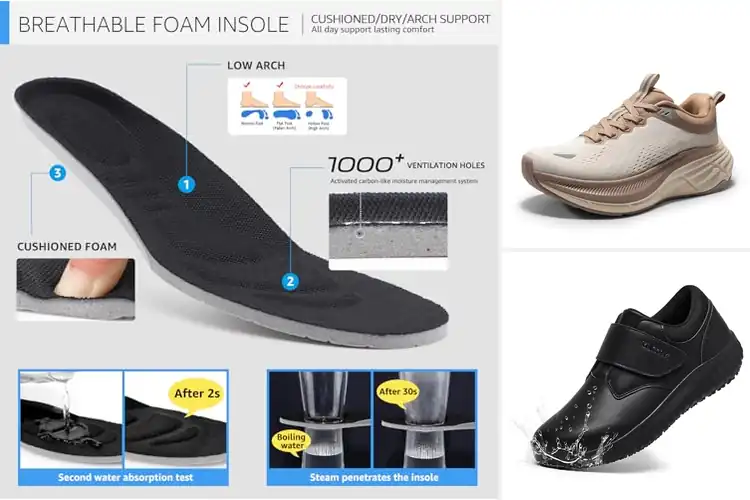 Detailed view of Best Cushioned Footwear: All-Day Comfort for Happy Feet