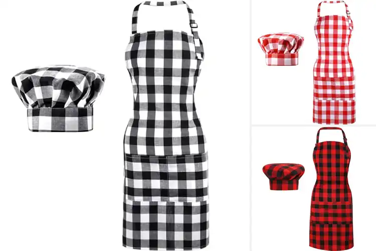 Detailed view of Best Satinior Chef Apron Sets For Adults