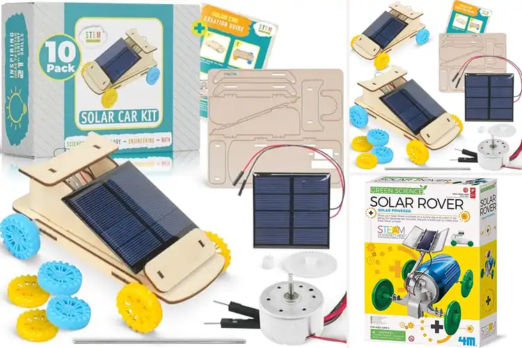 Detailed view of Best Solar Powered Car Kit: Spark STEM Learning Fun