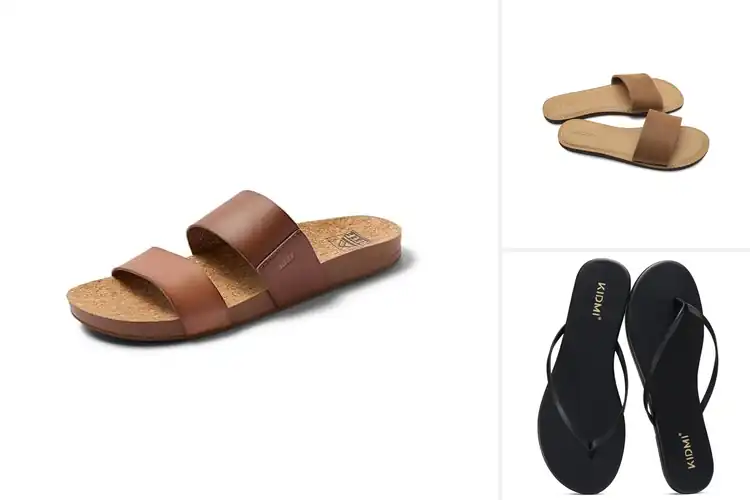 Detailed view of Best Synthetic Leather Sandals