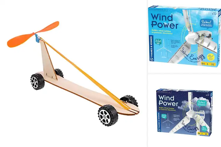 Detailed view of Best Wind Powered Car Kit